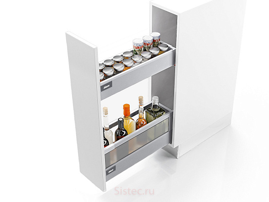 фото бутылочница 200, 450, 2 х tandembox antaro, m + вставка, d, серый