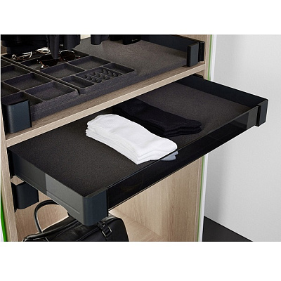 kesseböhmer подложка из флока в полку конеро, w 1020 мм, d 475 мм, цвет черный (2385857817)