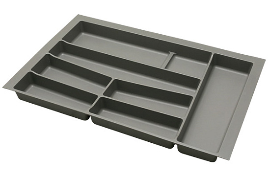 фото лоток для кухонных принадлежностей в ящик (690-740) х (456-490), шк 800 мм, серый