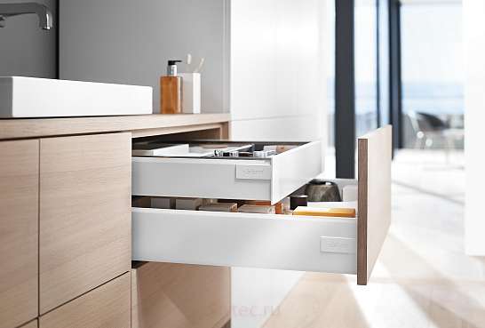 фото стандартный внутренний tandembox antaro, высота m, 450 мм, белый шелк