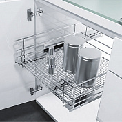 vauth-sagel корзина выдвижная.450 сапфир распашн.фасад,с доводчиком