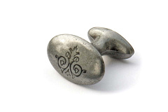 11.3754.58 metakor. ручка-кнопка regency с рисунком, черная сталь