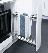 бутылочница для полотенец 150 мм 3d, арена классик 1 шт, цвет хром, 1 уп.