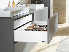 выдвижной ящик legrabox pure k,стандартный,450 мм,белый шелк