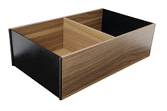 ambia-line высокие лотки нд от 400мм, ш 218мм, орех теннесси/терра-черный