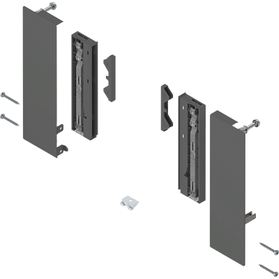 фото крепление передней панели merivobox, e с вставкой, орион серый,l+r 