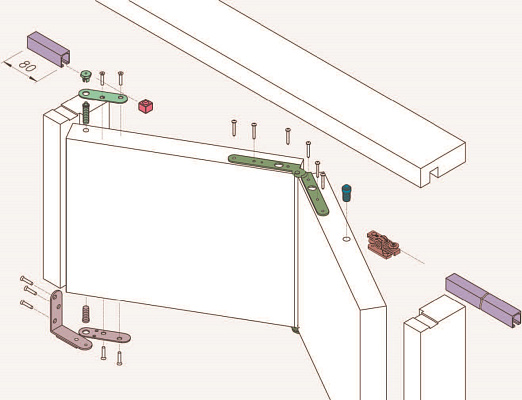 набор аксессуаров для складных дверей