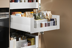 внутренний merivobox высота e с boxcap, со вставкой, 500 мм, белый шелк