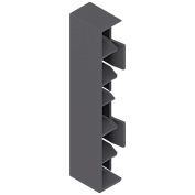 merivobox заглушка для задней стенки высотой m до высоты e, симметричная, орион серый (мойка)