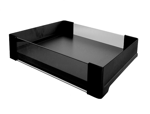 комплект полка внутренняя выдвижная со стеклом 450 мм, конеро h 72 w 710-770 мм, без дна, цвет черны