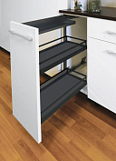 комфорт ii 250 мм, комплект, правый(направ.слева!),  2 полки, арена стиль, цвет антрацит