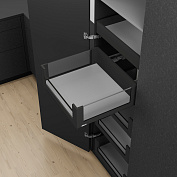 выдвижной ящик внутренний legrabox free c,передн.панель со вставкой,500 мм,черный матовый