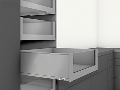 выдвижной ящик legrabox pure c,высокий внутр,панель с вставкой,350 мм,серый орион