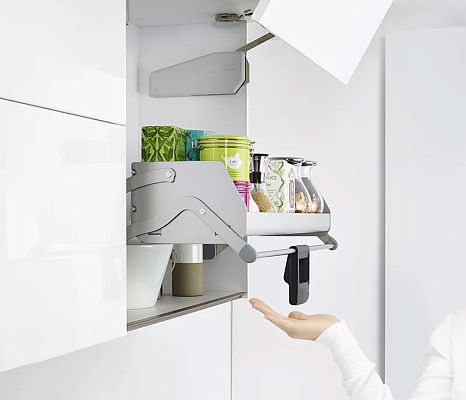 фото ай мув 1 полка, 900 мм, комплект, цвет титан, дно серое, антислип, 1 уп. (0217060102)