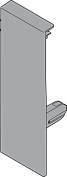 внутренний ящик antaro m+1 рел.,c,500мм,белый шелк