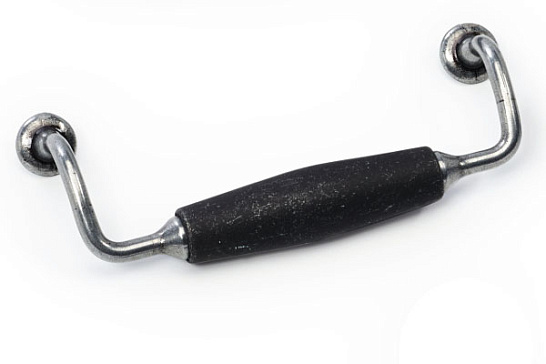 фото mo.3988.26.58 metakor. ручка-скоба chateau, мрамор/черная сталь, 128 мм (распродажа)