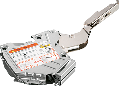 малый поворотный подъемный механизм blum aventos hk-s2 tip-on, 400-1000 заглушки серого цвета 