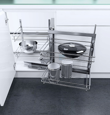 фото vauth-sagel  волшебный угол классик,расп.фасад,шир.фасада 450-600 мм, выдвижение - правое