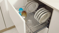 выдвижная сушка в базу 450 мм, алюминиевый поддон, без креплений к фасаду