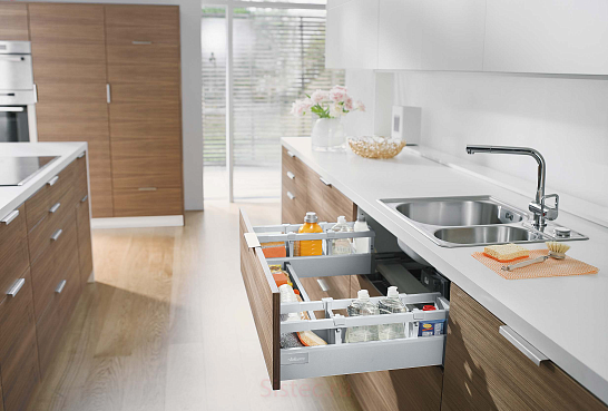 фото ящик под мойку tandembox antaro,m+1 рел.,c,450мм,серый