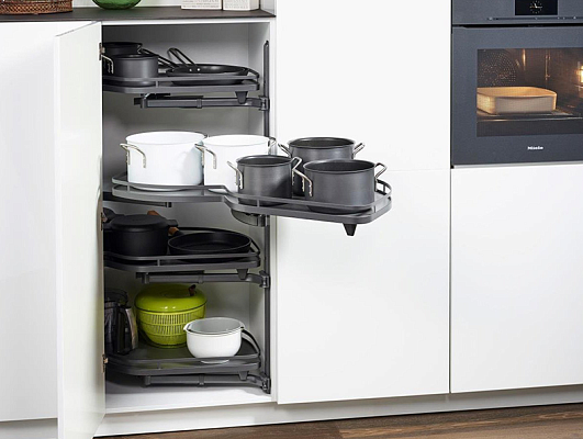 фото леманс 600 мм комплект 4 полки, 4 доводчика, правый, арена стиль, цвет антрацит (2605849846)