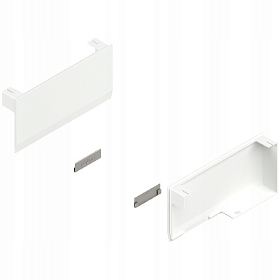 фото hk top заглушка основная, белый шелк + малая симметр. нерж., l+r