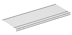 полка сетчатая 400х1800х42, хром (305)