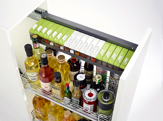 фото полка для специй, комфорт ii 200 мм, арена стиль, 479x133x76 мм, 1 шт, цвет антрацит (0152779846)