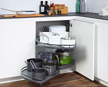 леманс 500 мм комплект 2 полки, 2 доводчика, левый, арена стиль, цвет антрацит (2605799846)