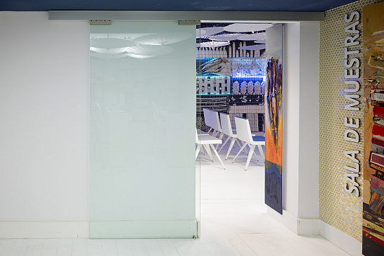 система для стекла 80 кг с abs на закрытие от 619 мм, матовый хром