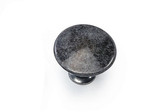 фото mo.3992.26.58 metakor. ручка-кнопка chateau, мрамор/черная сталь, d 42 мм (распродажа)