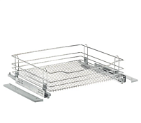 корзина выкатная в нижнюю базу 700 на направляющих blum, хром (гальваника) (6106)