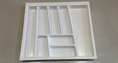 лоток для столовых приборов trend ii, в ящик 600/500, белый глянец