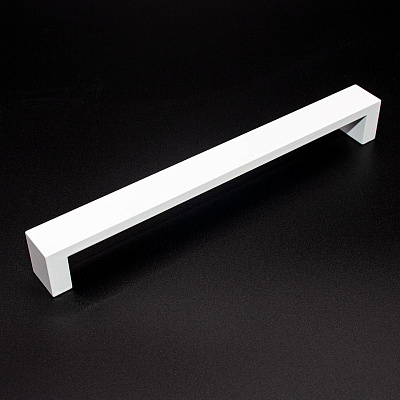 фото ua59-r0040/192 gamet. ручка-скоба, белый блестящий 192мм