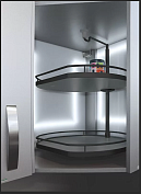 твистер, h.659-769 мм, комплект арена стиль, 2 полки + рама + крепеж, антрацит, дно антрацит, 1 уп