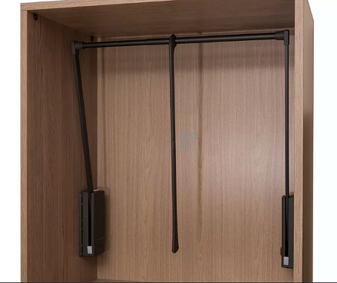 пантограф servetto для одежды, в корпус 600-1000 мм, корпус-коричневый, штанга-коричневый