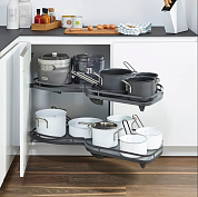 леманс 600 мм комплект 2 полки, 2 доводчика, правый, арена стиль, цвет антрацит (2605769846)