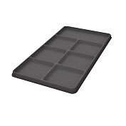 лоток для галстуков и ремней 7 ячеек в полку конеро, d 475 мм, цвет черный (2385947817)