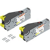 откидной подъемный механизм blum aventos hs top03 [650 -800мм, 3,50 -18,50 кг] заглушки светло-серого цвета