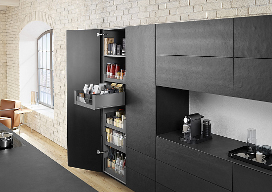 фото внутренний legrabox pure c,высокий, панель с вставкой,450 мм,серый орион