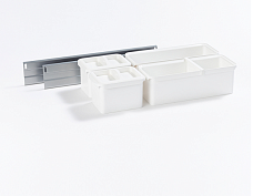 диспенса 90° 300 мм, h 1600-2000, арена классик, 4 полки+1 юбокс, цвет титан,дно серое (2381450102)