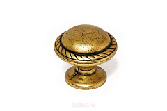 gg36-g0005 gamet. ручка-кнопка,патинир.бронза,d25мм (распродажа)