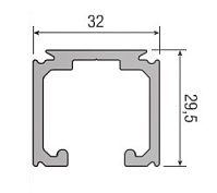 комплект с треком 2 м. для полотна до 80/120 кг