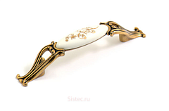 m81.01.f6.a8g giusti. ручка-скоба, бронза,фарфор,96 мм 