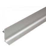 901009 вертикальный профиль (боковой) для фасадов без ручек (46х22 мм), анод. алюминий, 5 м.