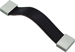 217175.128.2290 union knopf. ручка-скоба, 128 мм коричневая кожа и нержавеющая сталь матовая