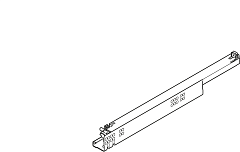 направляющие tandem, част.выдвиж., 500 мм, с blumotion, 17-19 мм, правая (для 90006726r)