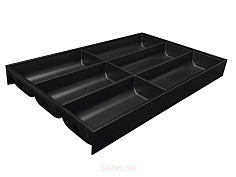 ambia-line лотки нд 500мм, ш 300мм, сталь,терра-черный