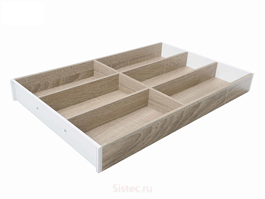 фото ambia-line лотки нд 500мм, ш 300мм, дуб бардолино/белый шелк