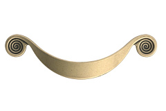 ur19-0128-g0035 gamet. ручка-скоба sorriso,античн.бронза,128мм (распродажа)